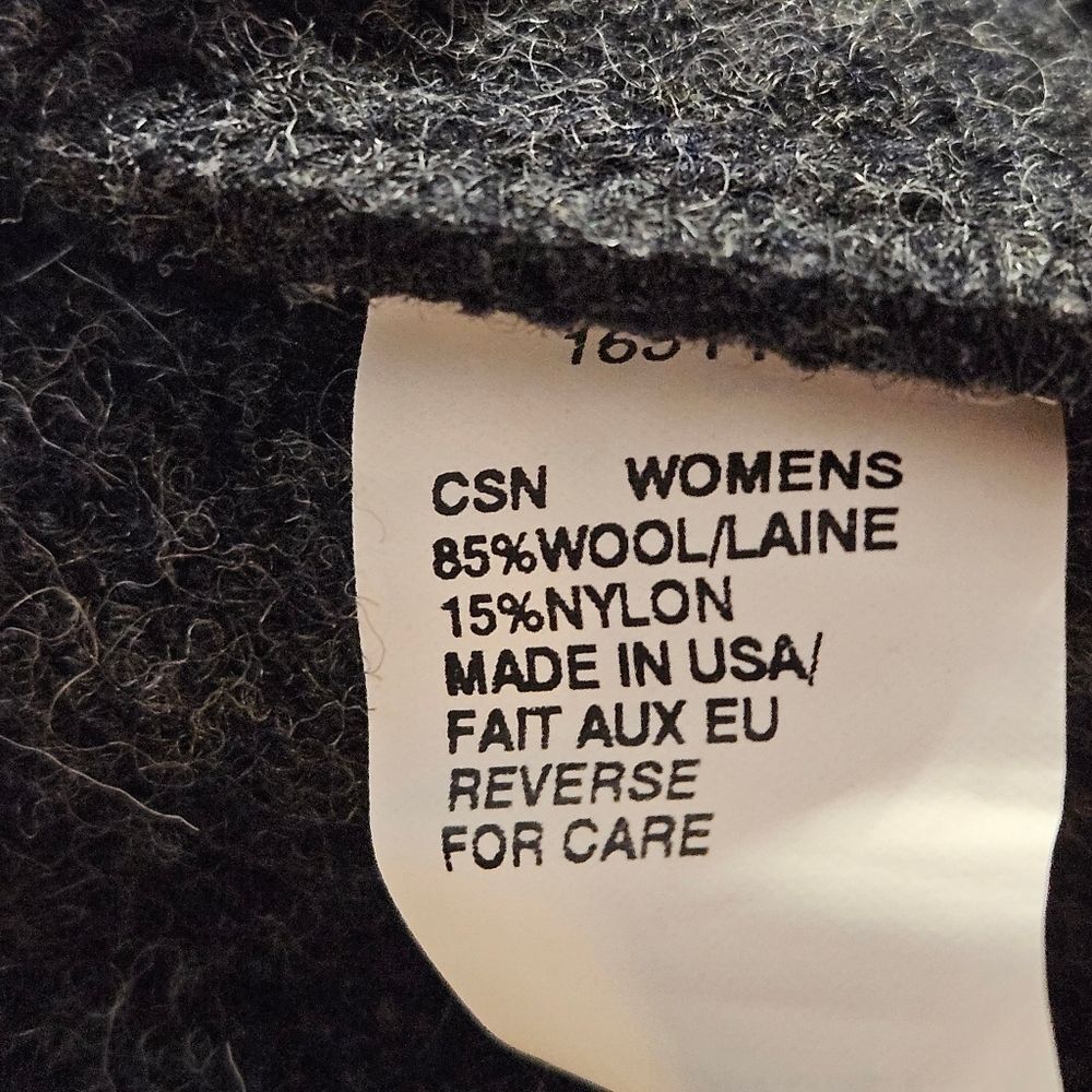 Woolrich Techno Wool Zip Front Charcoal Gray Stri… - image 8